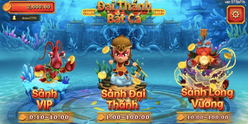 Có 3 lựa chọn về giá trị cược ban đầu cho thành viên tại bắn cá đại thánh